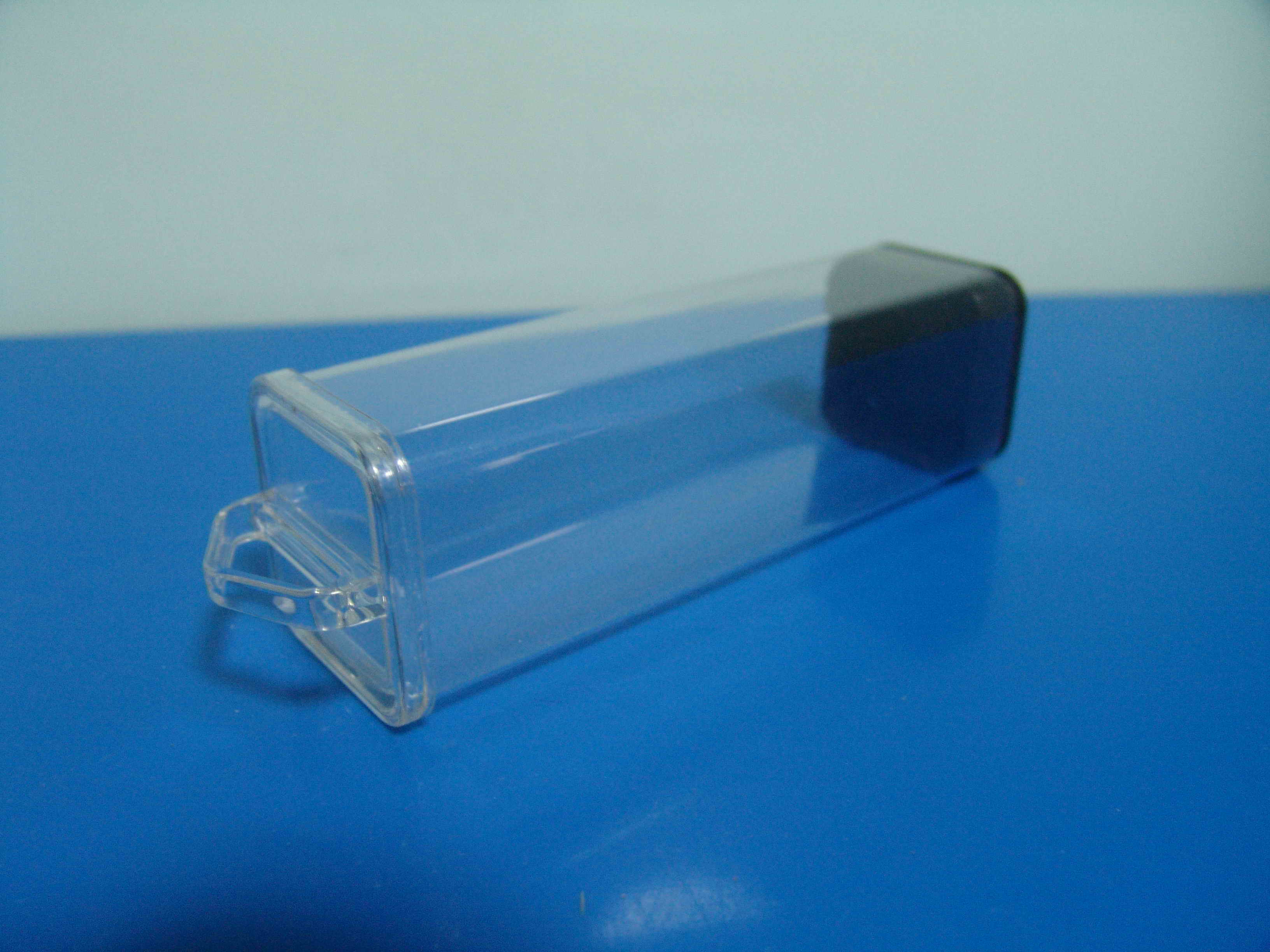 clear square packaging tubes,plastic square tubes,packaging square